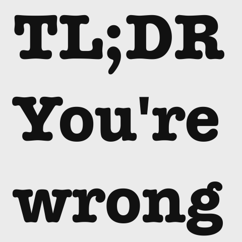 You're Wrong